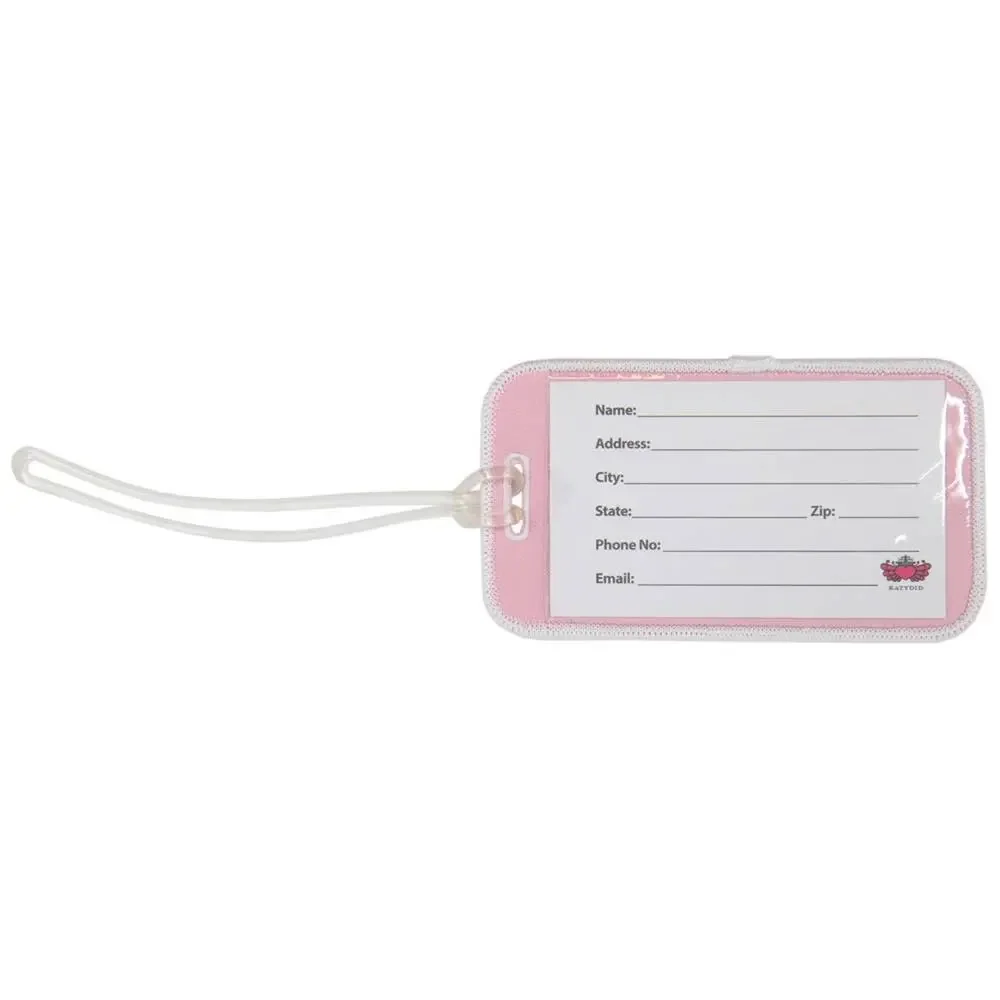 Embroidered Jet Set Go Luggage Tag